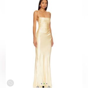 Shona Joy Lune Lace Dress in Lemon